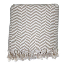 Load image into Gallery viewer, chunky chevron throw blanket
