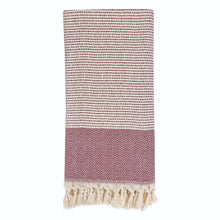 Load image into Gallery viewer, red diamond turkish towel
